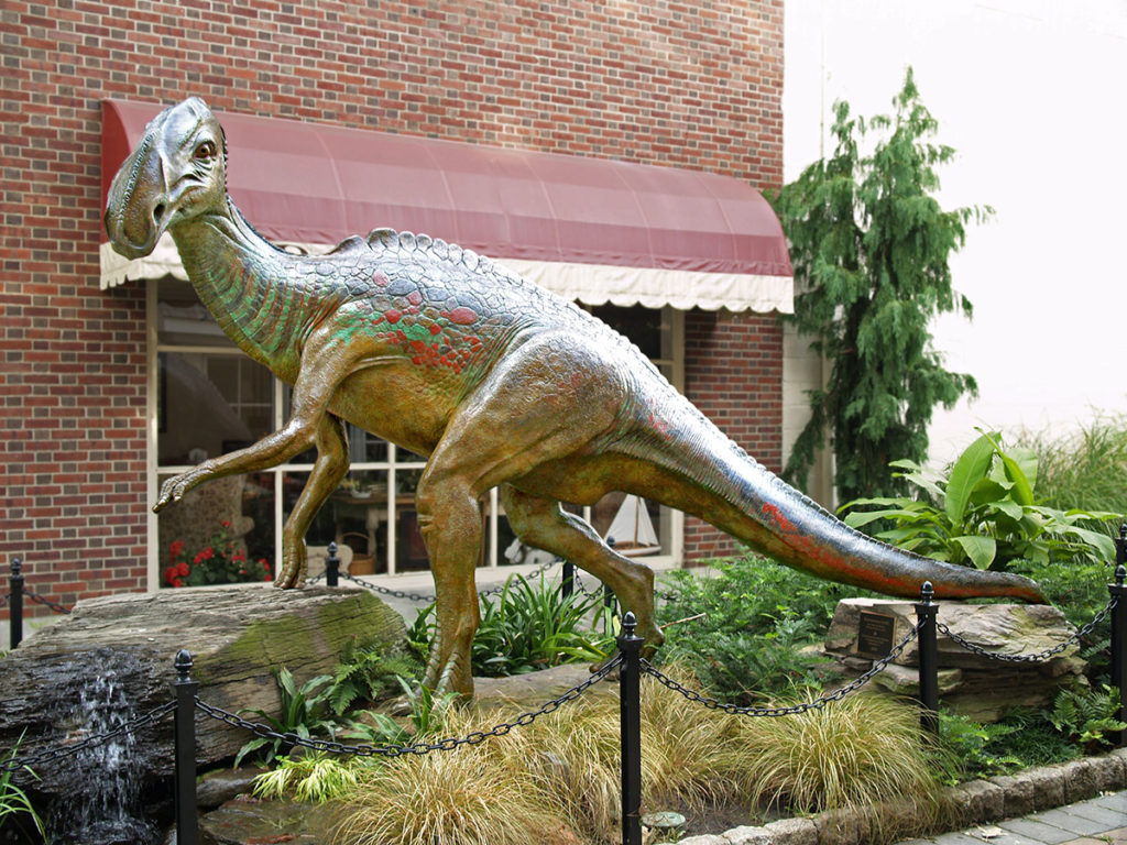 Discovered in 1858, Hadrosaurus foulkii was the first dinosaur skeleton ever mounted for public display 1868.