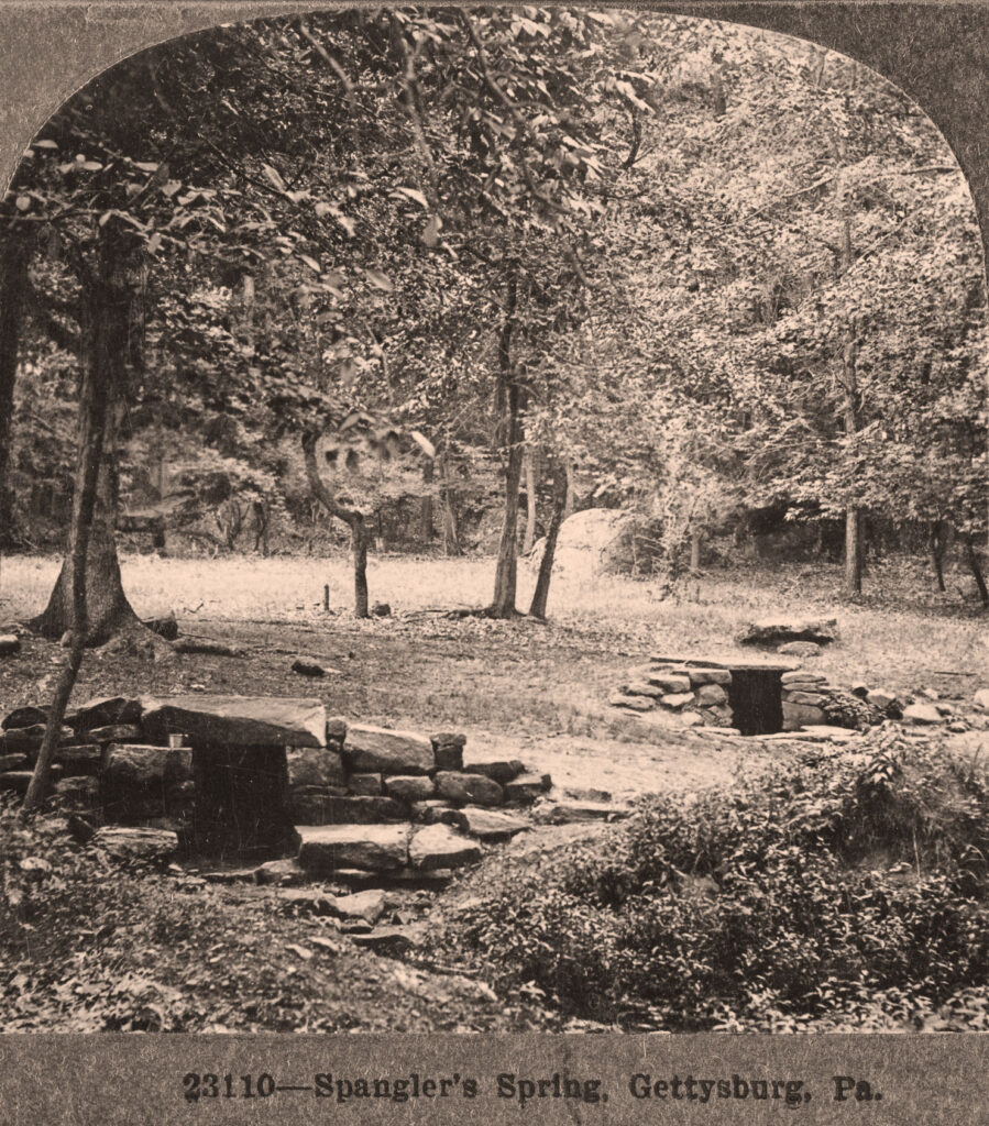 Spangler's Spring which is considered one of the most haunted sites in Gettysburg.